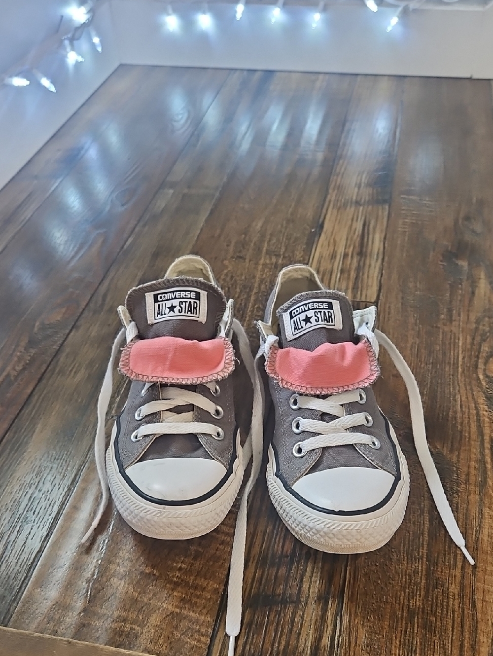 Converse Gray Low-Top Canvas Sneakers
